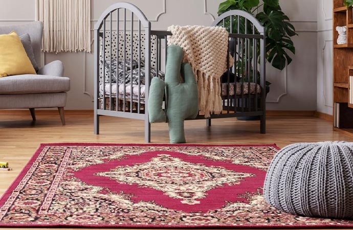 long-lasting wool rug for a comfortable living space