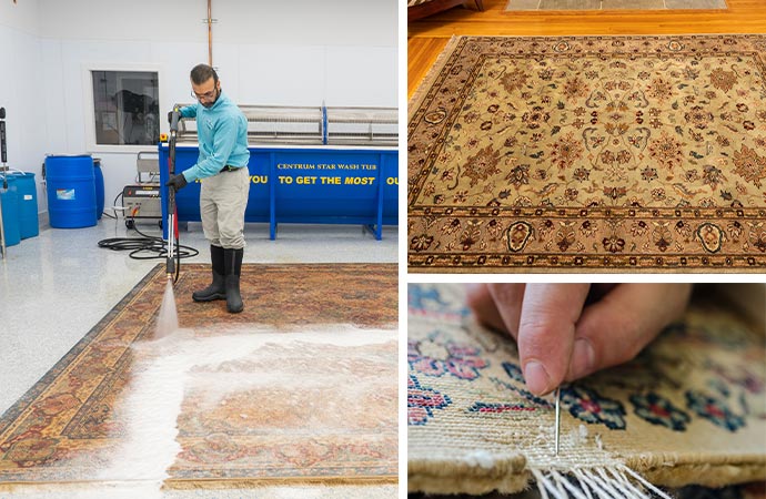 Rug cleaning and repair service