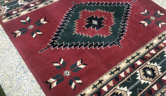 Red antique rug