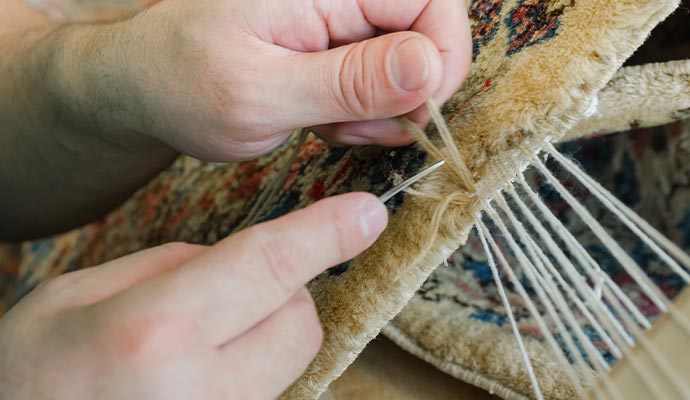 Rug serging service