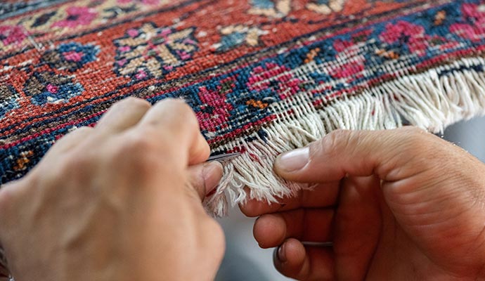 Professional rug fringe repair Professional rug fringe repair